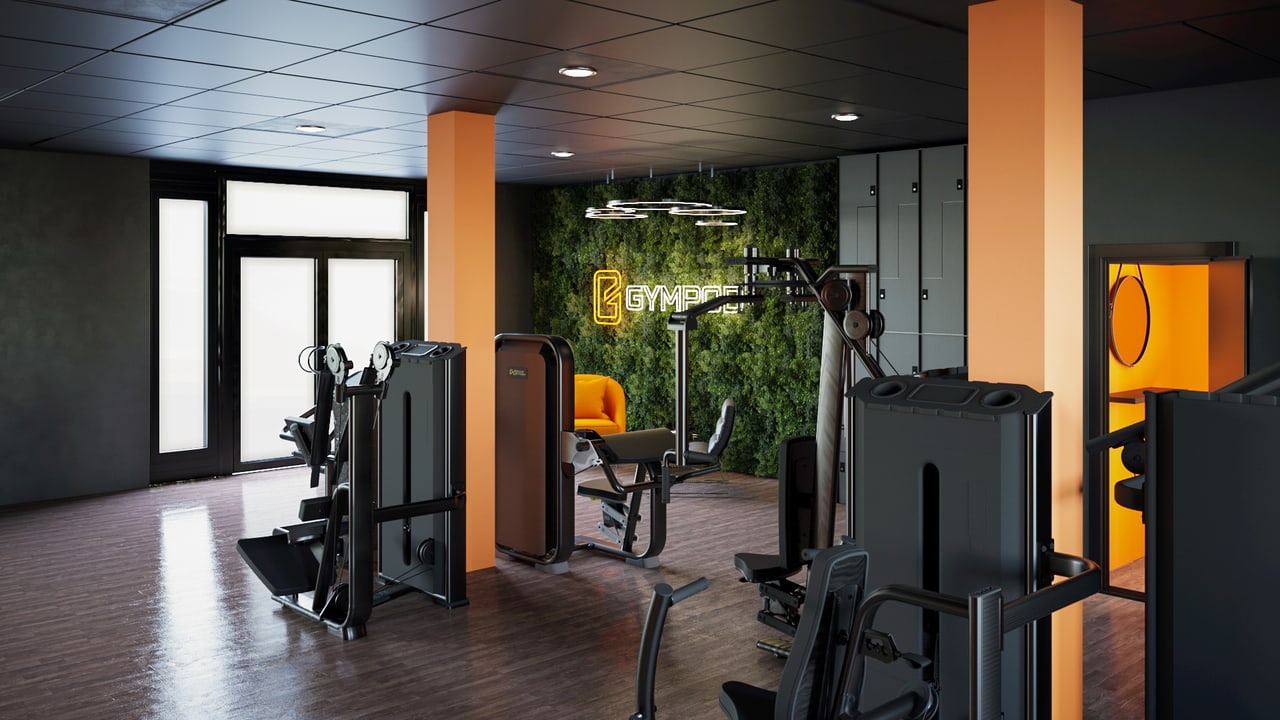 Gerätebereich im GYMPOD Aschheim