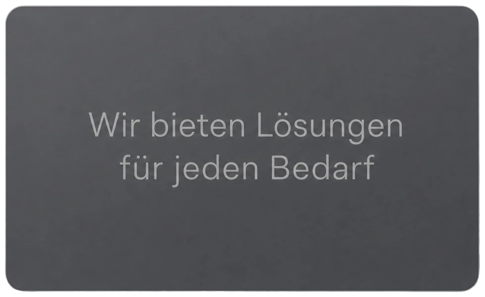 Schwacher Standardtext