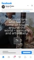 Facebook-Anzeige für Gosse Flutes: Dunkle Querflöte mit Text „For musicians who feel at home on stages around the world – sonically and artistically.“