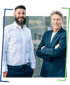 Gemeinsames Porträtfoto von Julian Bolz und Wolfgang Weber