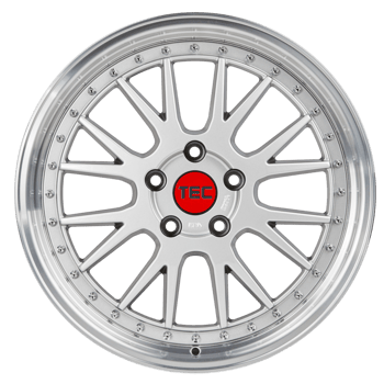 TEC Speedwheels GT EVO Hyper Silver, polished lip
