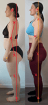 Strukturanalyse: Biomechanische Veränderung der Körperaufrichtung von Claudia Demmler im Seitenprofil