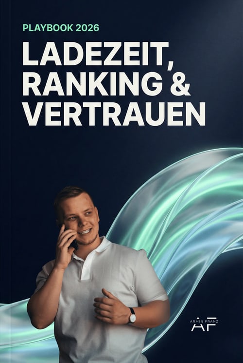 Titelseite des Ratgebers „Ladezeit, Ranking und Vertrauen“