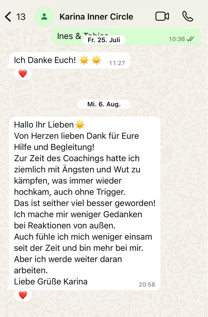 Nachricht von Karina