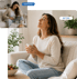 Before and after KLOW peptide therapy, from discomfort to calm.