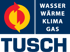 Logo von TUSCH Installationen – Meisterbetrieb für Wasser, Wärme, Klima und Gas in Hall, Tirol – Referenzkunde im Bereich Haustechnik und Handwerk