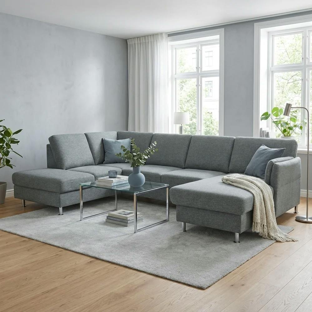 Wohnlandschaft im Wohnzimmer einer Kundin aus Dresden
