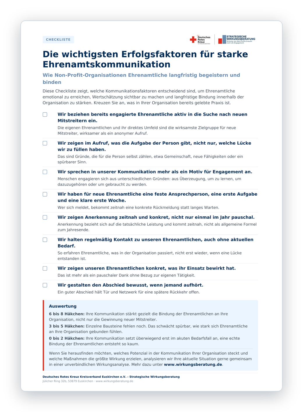Die wichtigsten Erfolgsfaktoren für starke Ehrenamtskommunikation