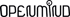 Das Logo "openmind" in schwarzer Schrift auf dunkelgrünem Hintergrund, wobei das "i" durch ein Auge ersetzt ist.