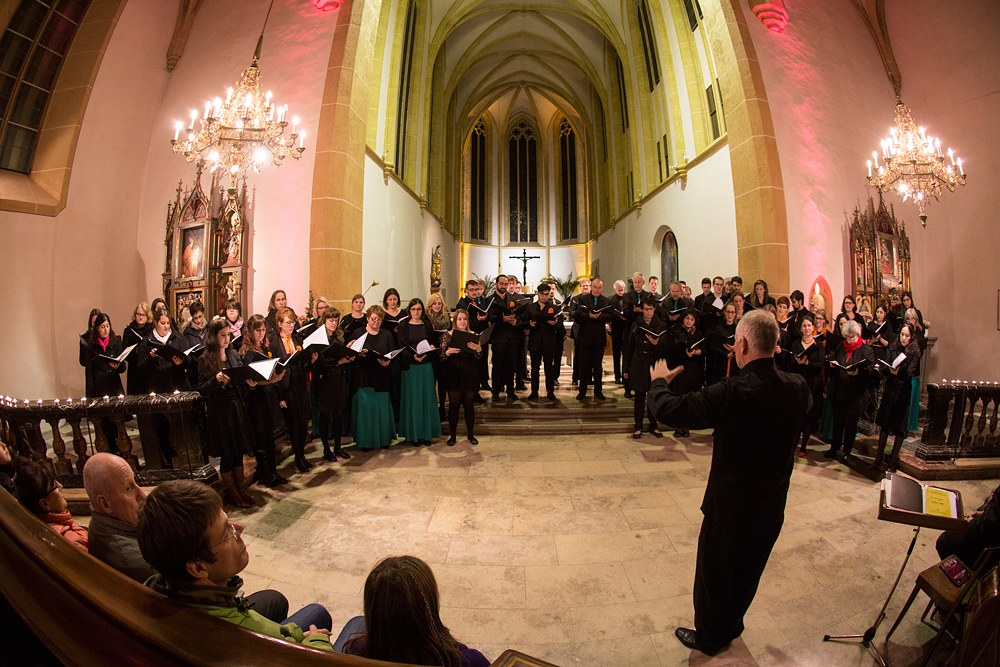 Vocalforum Graz in the Franziskanerkirche at Songs from the Holy Land, Voices of Spirit 2015, Graz