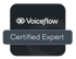 Certified Expert Badge für Jan Rieck-Blankenburg ausgestellt von Voiceflow
