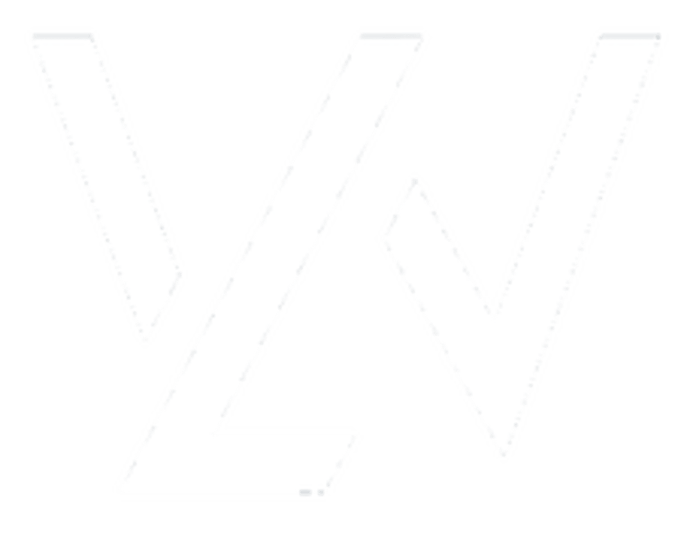 Stylisiertes weißes Logo auf dunkelgrünem Hintergrund, bestehend aus den Buchstaben "V", "L" und "W".