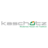 Kaschütz Moderne Holztechnik Logo mit grünem Dachsymbol und orangem Quadrat