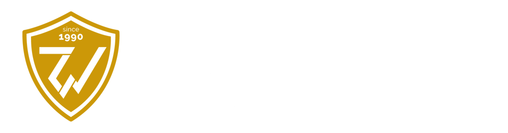 Zimmermann Welding Logo mit Schild-Symbol und Text: „WELDING – done by experts“.