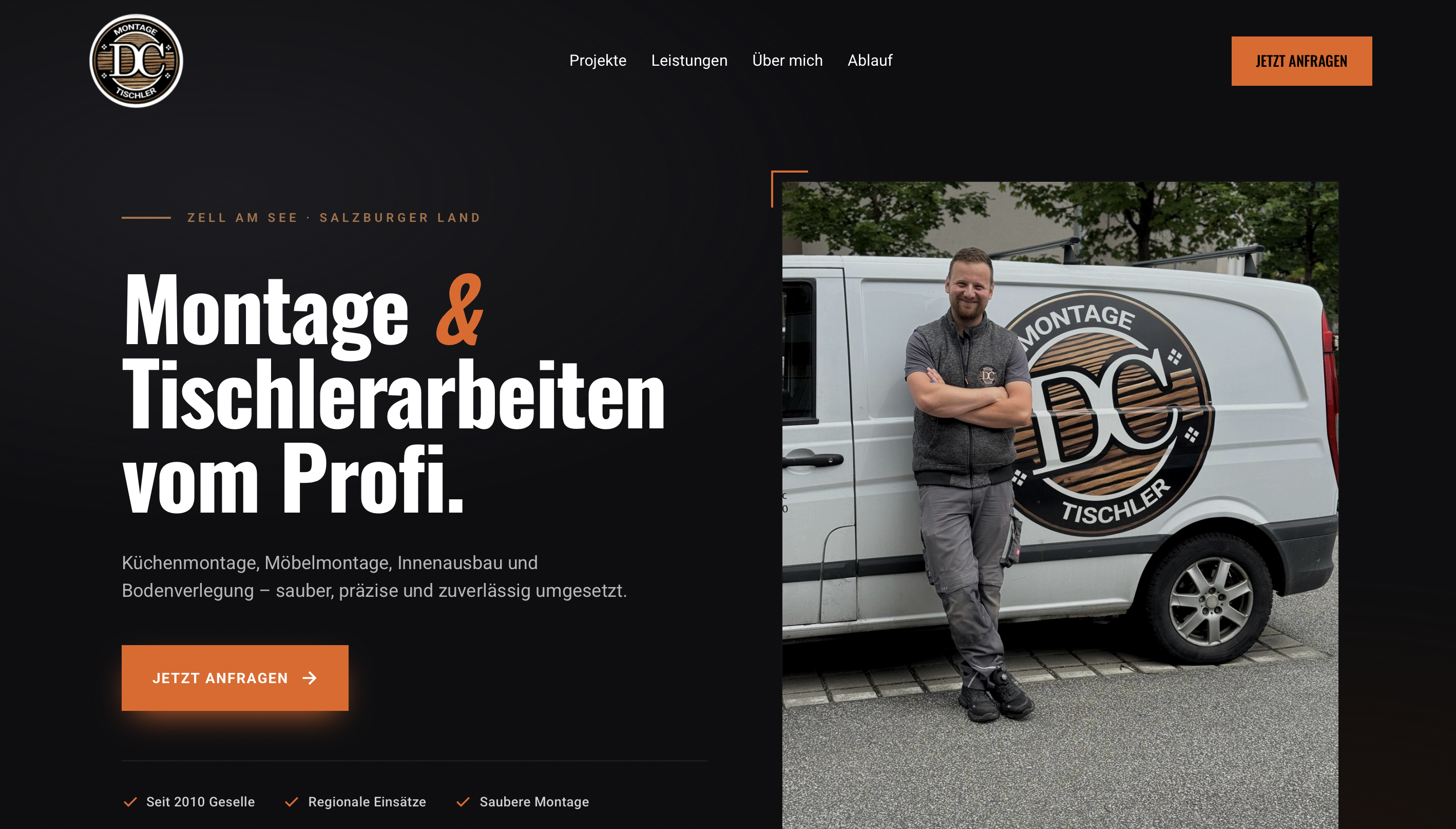 Website von DC Montage