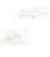 Architektonische Pläne eines Hauses mit rotem Dach und Balkonen, Ansichten von der Süd- und Nordostseite.