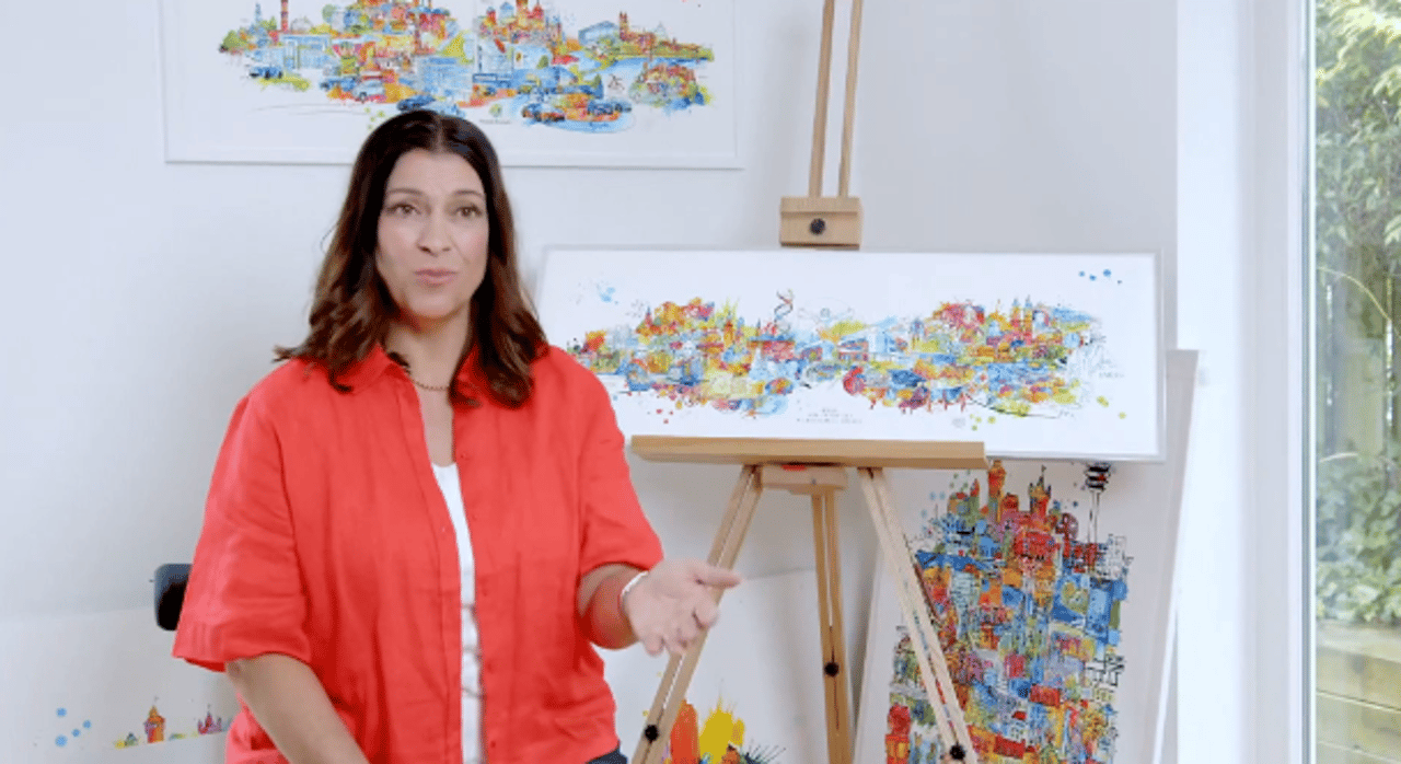 Birgit Osten in ihrem Atelier