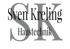Firmenlogo Sven Kreling Haustechnik mit grauen Initialen SK im Hintergrund.