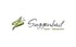 Suggenbad Hotel Restaurant Logo mit grünem, stilisiertem S und roten Punkten.