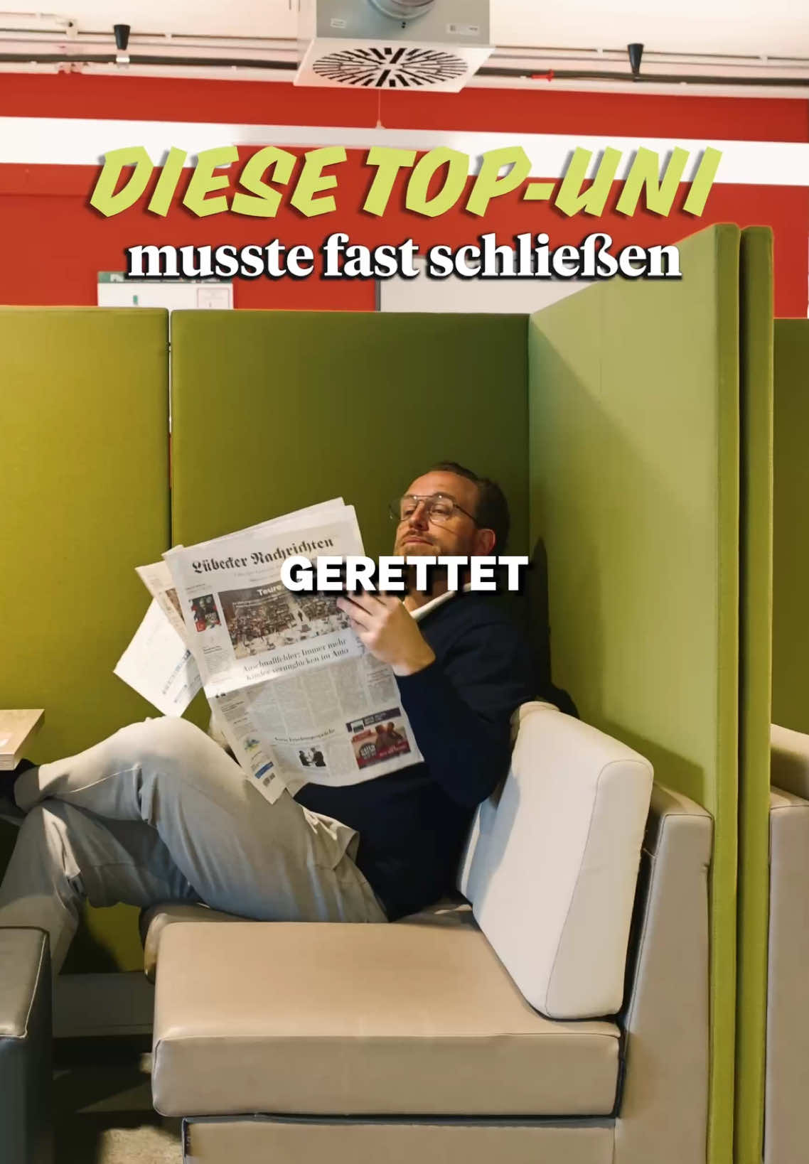 Standbild aus dem TikTok-Video über die Rettung der Universität zu Lübeck