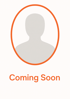 Graues Personensymbol in orangefarbenem Kreis mit Text "Coming Soon".