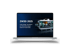 Laptop zeigt ZW3D 2025 Startseite mit Text "Unify Design, Simulation and Manufacturing to Improve Productivity" und 3D-CAD-Modell.