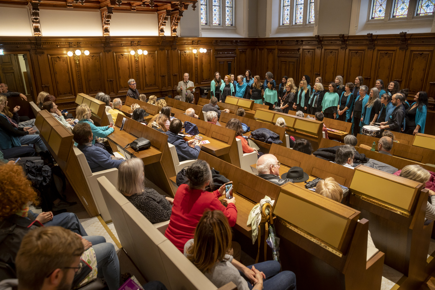 SOSAMMA in the council hall of the Rathaus Graz, Long Night of Choirs, Voices of Spirit 2023