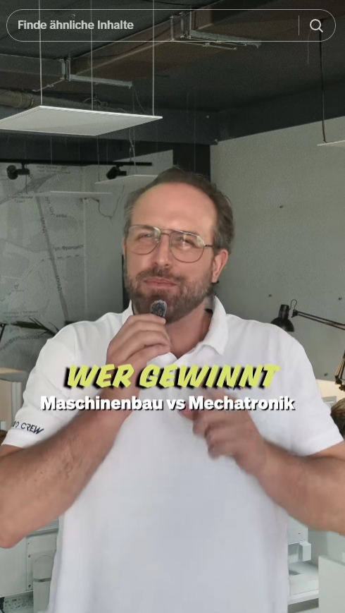 Standbild aus dem Video über Maschinenbau und Mechatronik