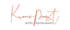 Logo des Krone-Post Hotel & Restaurant in orangefarbener Schreibschrift auf schwarzem Hintergrund.