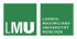White "LMU" and "Ludwig-Maximilians-Universität München" text on a green background, the university logo.