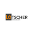LÖTSCHER IMMOBILIEN logo on a dark green background.