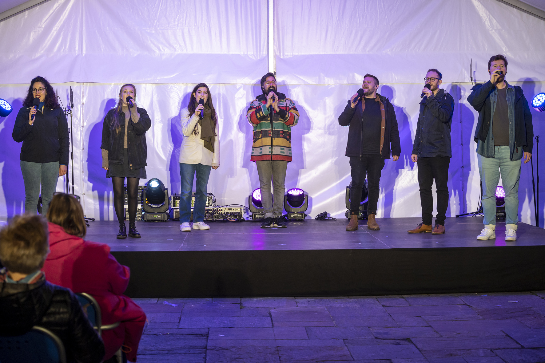The Swingles at the finale of the Long Night of Choirs, Voices of Spirit 2023, Graz