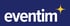 Eventim-Logo: weißer Text "eventim" auf blauem Hintergrund mit einem gelben Stern.