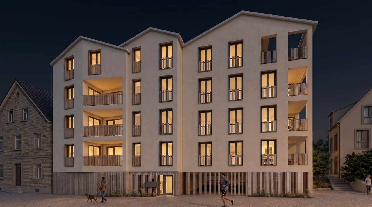 Altstadtresidenz am Stadtsee — Neubau in Holzbauweise im Zentrum von Bad Waldsee