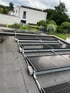 Nahaufnahme von Photovoltaikpanelen für effiziente Solarenergie