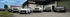Sechs Mercedes-Benz Fahrzeuge, darunter SUVs und Limousinen, stehen vor einem Gebäude mit "HÜTO" Logo.