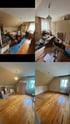 Zugestelltes Zimmer vor und nach der Räumung