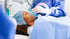Patientin mit Narkosemaske