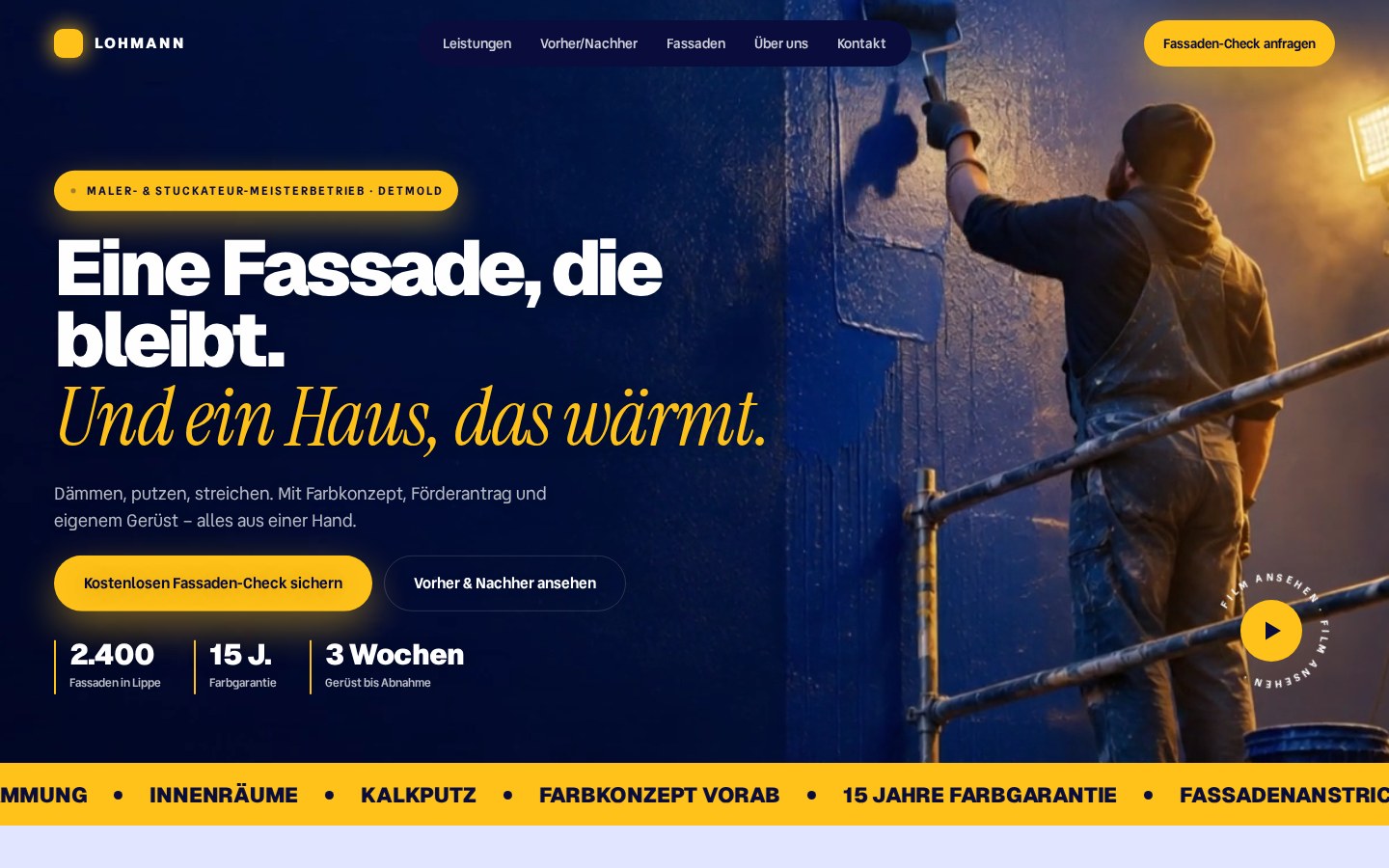 Maler & Fassade – Farbwerk Lohmann