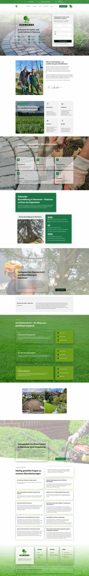 Website Galabau Schwänke