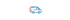 Blau umrandeter Lieferwagen mit orangen Geschwindigkeitslinien in einem weißen Kreis.