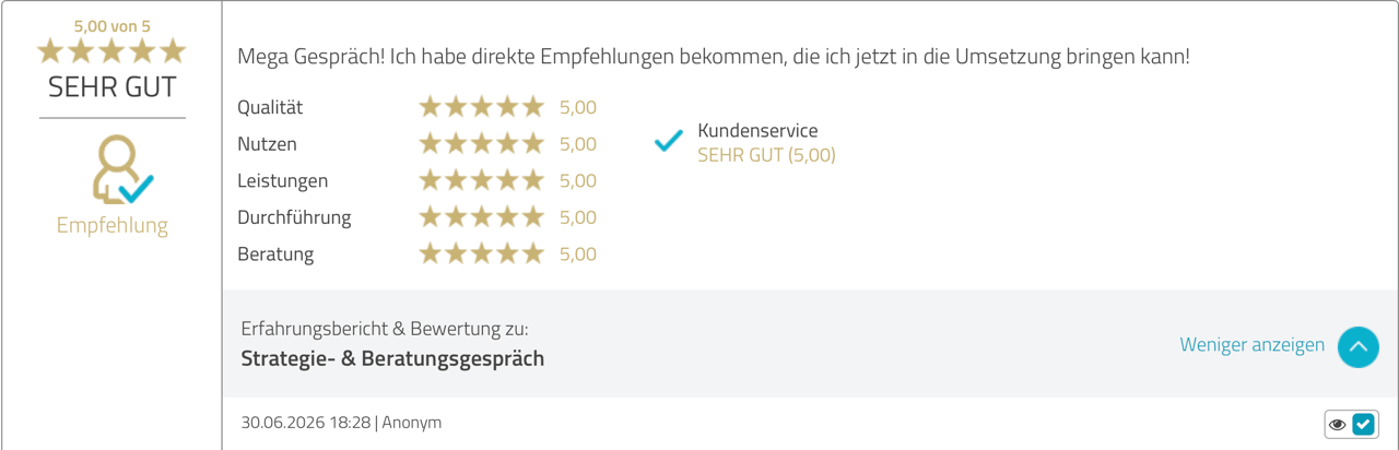 Strategie- & Beratungsgespräch