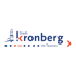 Logo der Stadt Kronberg im Taunus, blauer Text auf dunkelgrünem Hintergrund.