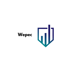 Wepec-Logo: stilisierter Schild mit aufsteigenden Balken in Blau- und Grüntönen.