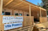 Terrasse aus Holz seitliche Ansicht der Villa Prosecco.
