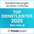Auszeichnung für Maler Sammer, Malermeisterbetrieb in München als Top Dienstleister 2025 von Proven Expert