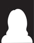 Weiße Silhouette einer Person mit mittellangen Haaren vor schwarzem Hintergrund als Platzhalter für ein Profilbild.