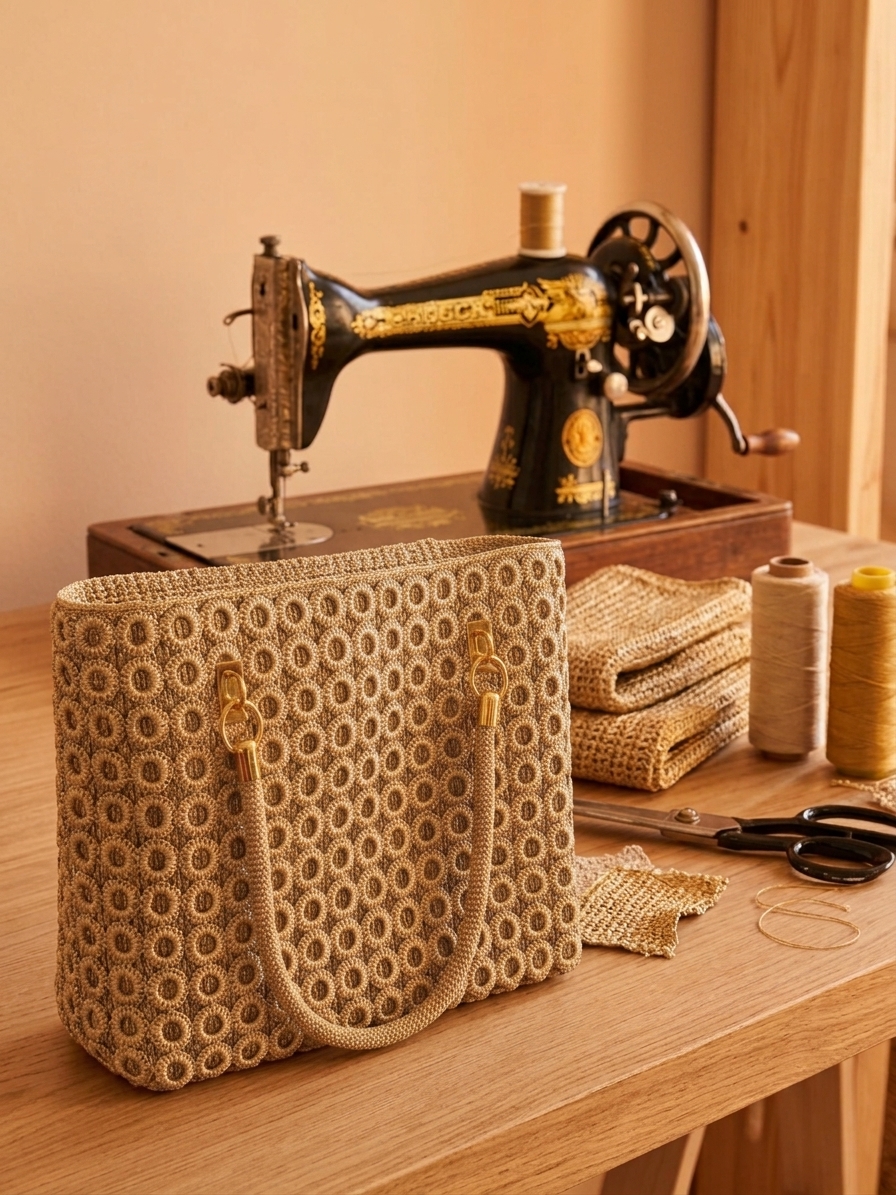 Handgestrickte Taschen