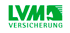 Grünes LVM-Logo mit einem Pferdekopf rechts und dem Wort "VERSICHERUNG" darunter.