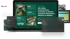Laptop mit grüner Software-Oberfläche, Diagrammen, Text "Wir helfen Unternehmen" und offenen Fenstern.